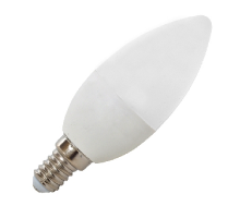 LED žárovka svíčka E14 C37 teplá bílá 7W 590Lm